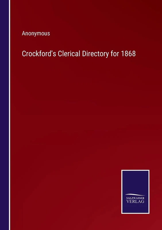 Crockford's Clerical Directory for 1868