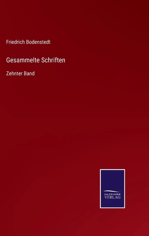 Gesammelte Schriften: Zehnter Band