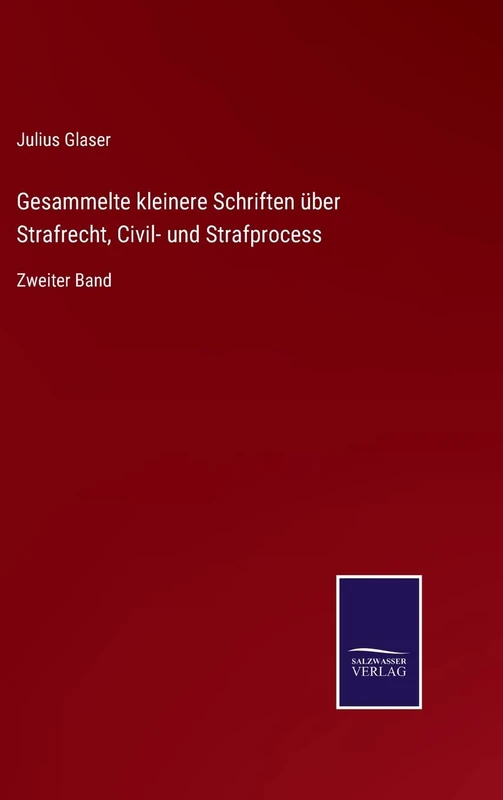 Gesammelte kleinere Schriften über Strafrecht, Civil- und Strafprocess: Zweiter Band