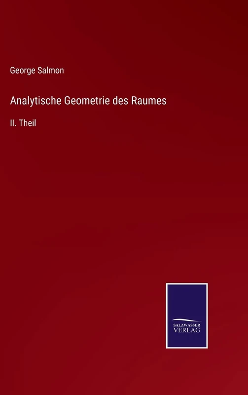 Analytische Geometrie des Raumes: II. Theil - Image 1