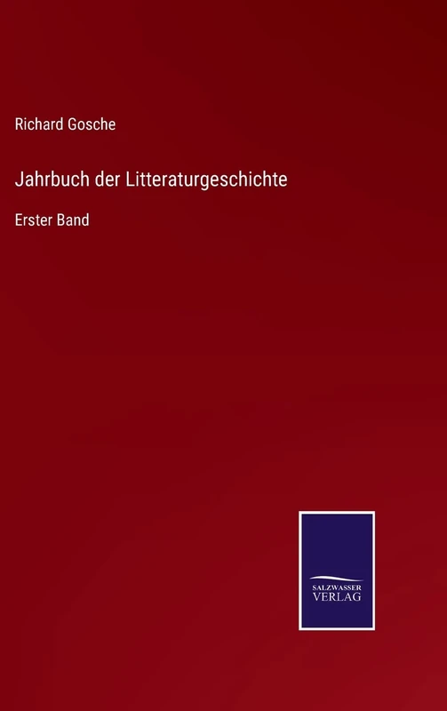 Jahrbuch der Litteraturgeschichte: Erster Band - Image 1