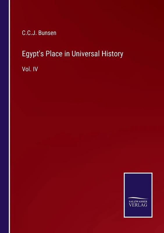 Egypt's Place in Universal History: Vol. IV - Image 1