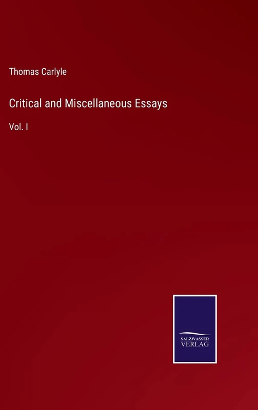 Critical and Miscellaneous Essays: Vol. I - Image 1