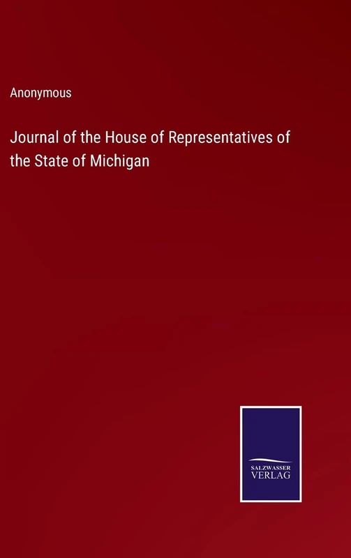 Journal of the House of Representatives of the State of Michigan - Image 1