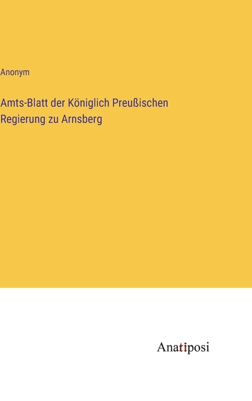 Amts-Blatt der Königlich Preußischen Regierung zu Arnsberg - Image 1