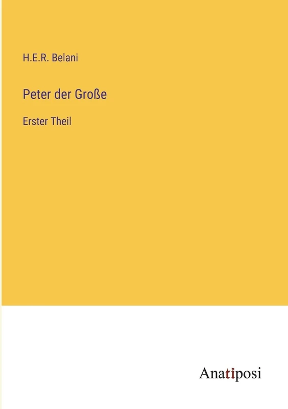 Peter der Große: Erster Theil - Image 1