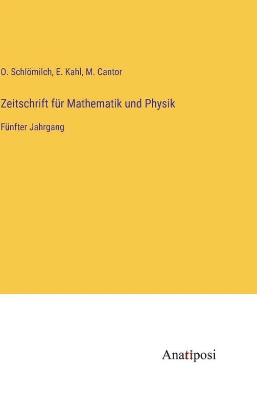 Zeitschrift für Mathematik und Physik: Fünfter Jahrgang - Image 1