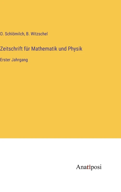 Zeitschrift für Mathematik und Physik: Erster Jahrgang - Image 1