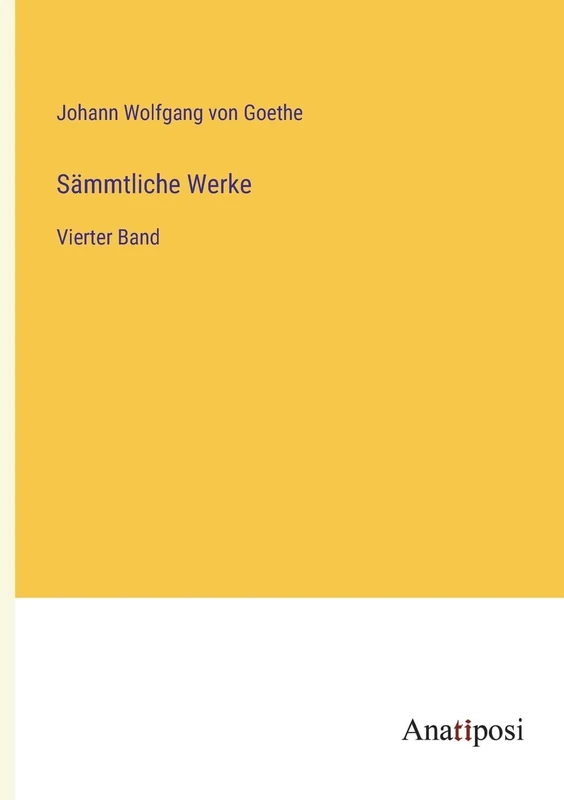 Sämmtliche Werke: Vierter Band - Image 1