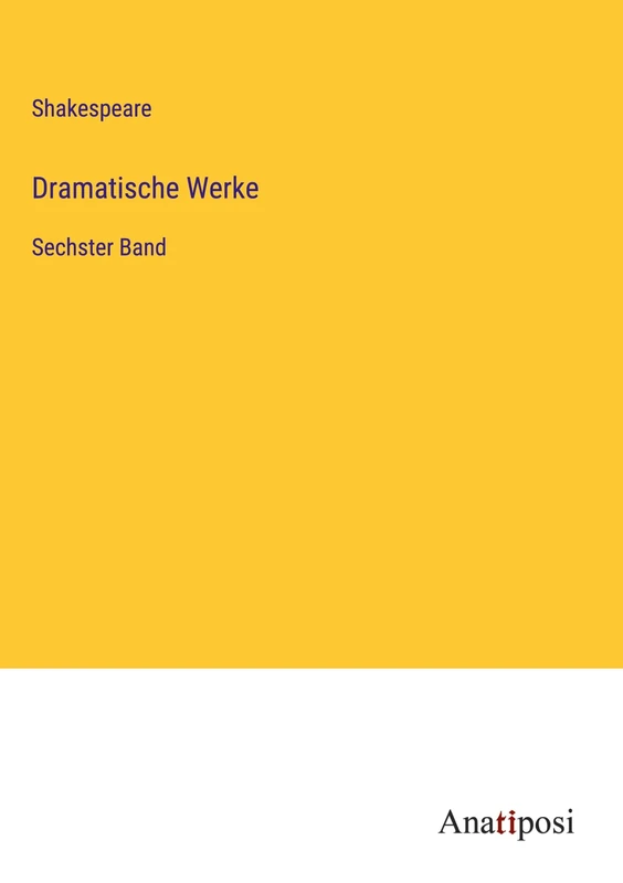 Dramatische Werke: Sechster Band - Image 1