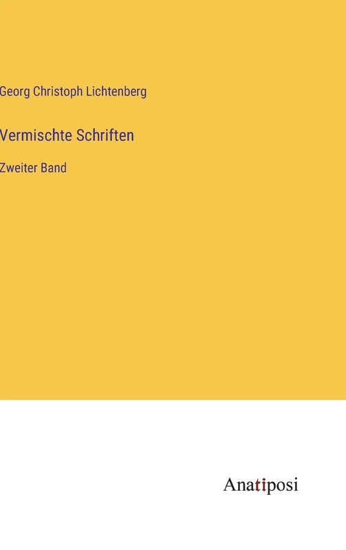 Vermischte Schriften: Zweiter Band