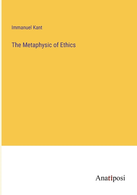 The Metaphysic of Ethics