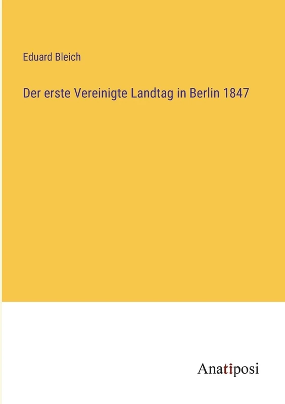 Der erste Vereinigte Landtag in Berlin 1847 - Image 1