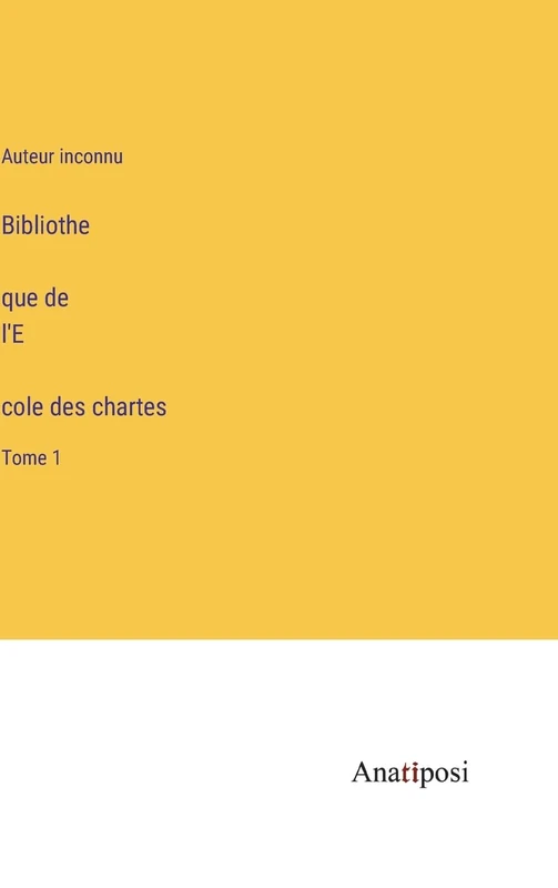 Bibliothèque de l'École des chartes: Tome 1 - Image 1