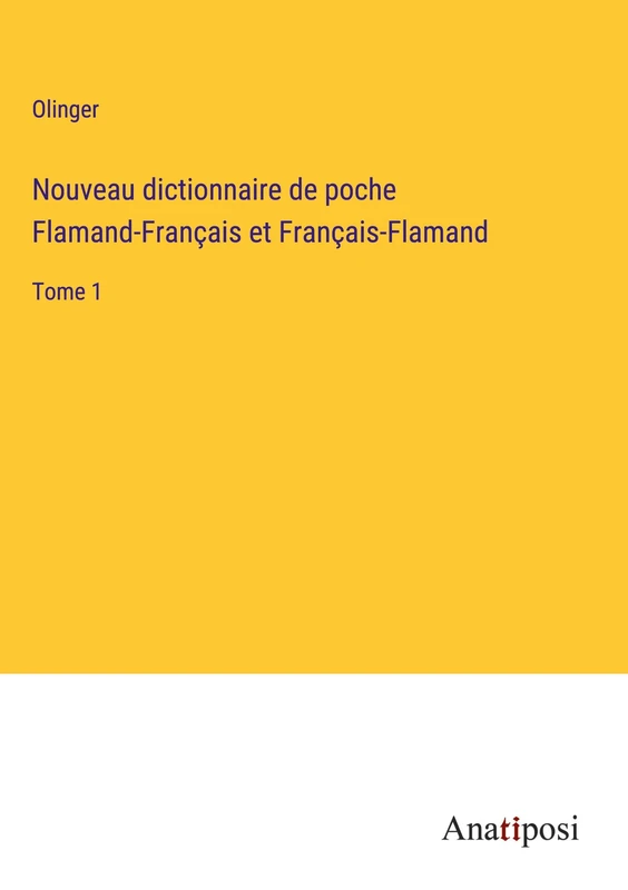 Nouveau dictionnaire de poche Flamand-Français et Français-Flamand: Tome 1 - Image 1