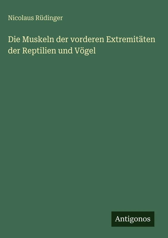 Die Muskeln der vorderen Extremitäten der Reptilien und Vögel - Image 1