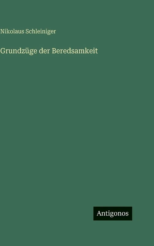 Grundzüge der Beredsamkeit