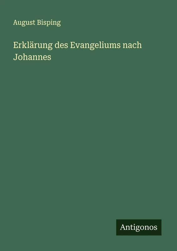 Erklärung des Evangeliums nach Johannes