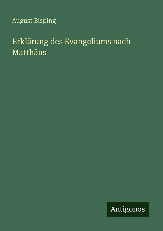 Erklärung des Evangeliums nach Matthäus