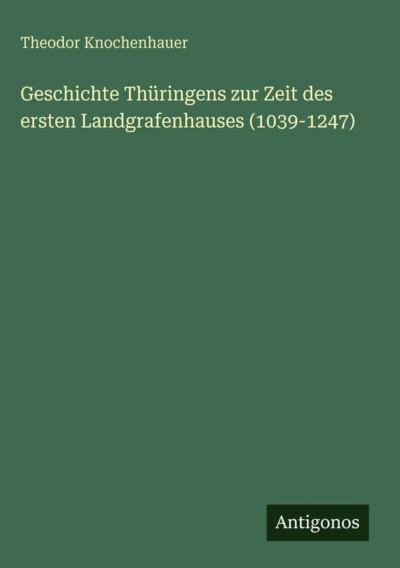 Geschichte Thüringens zur Zeit des ersten Landgrafenhauses (1039-1247)