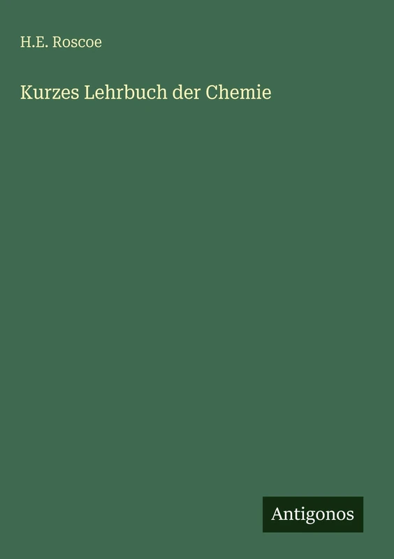 Kurzes Lehrbuch der Chemie