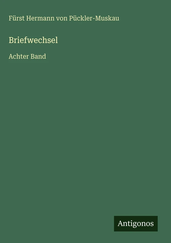 Briefwechsel: Achter Band - Image 1