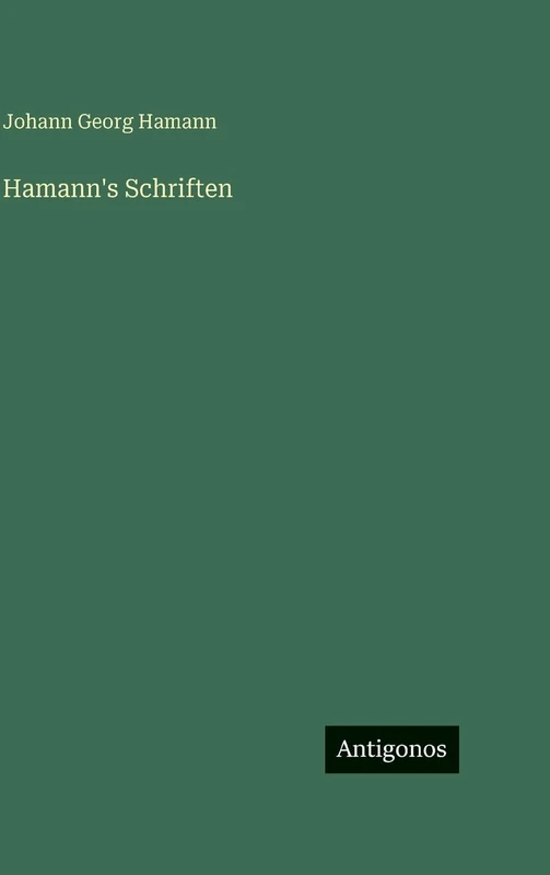 Hamann's Schriften