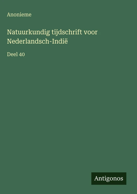 Natuurkundig tijdschrift voor Nederlandsch-Indië: Deel 40 - Image 1