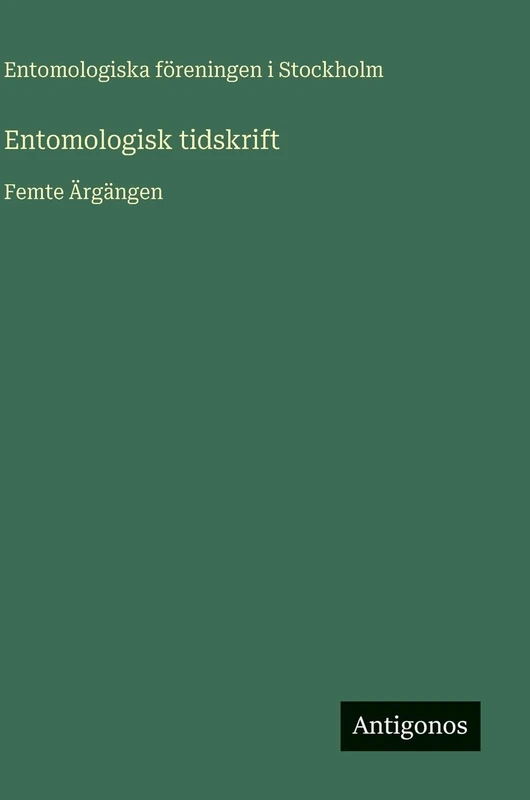 Entomologisk tidskrift: Femte Ärgängen - Image 1