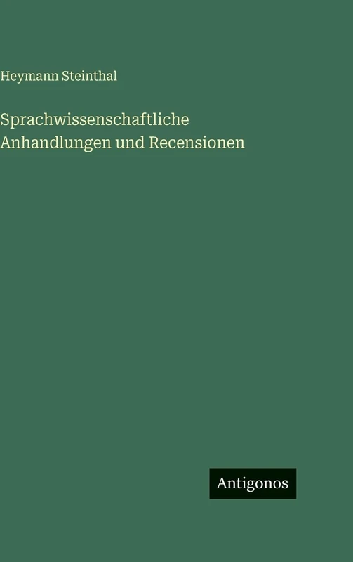 Sprachwissenschaftliche Anhandlungen und Recensionen - Image 1