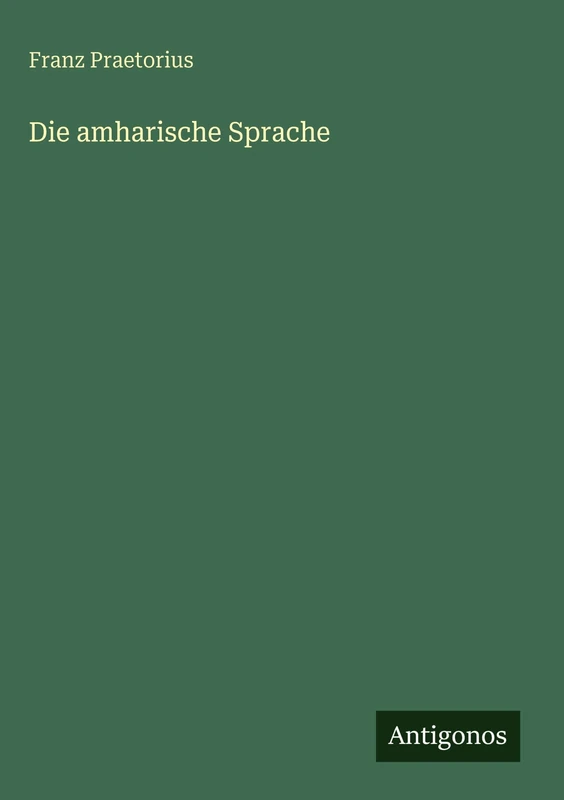 Die amharische Sprache