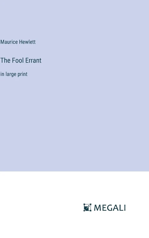 The Fool Errant: in large print - Image 1