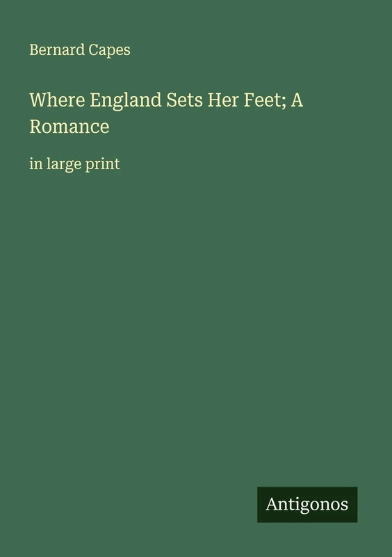 Where England Sets Her Feet; A Romance: in large print