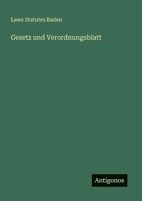 Gesetz und Verordnungsblatt