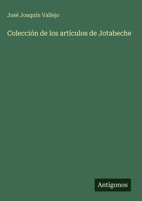 Colección de los artículos de Jotabeche