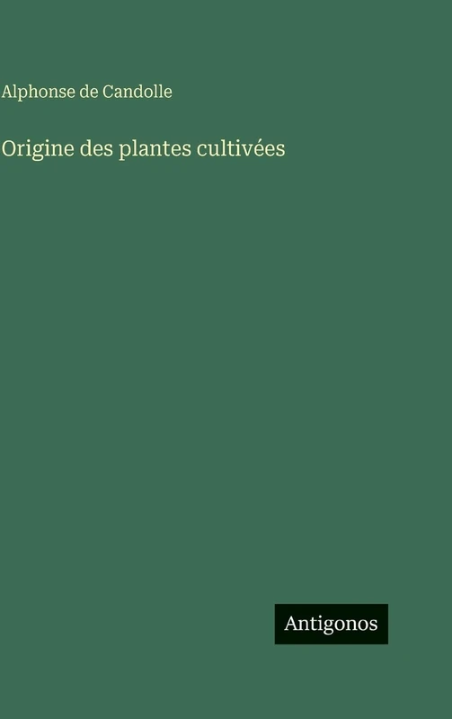 Origine des plantes cultivées