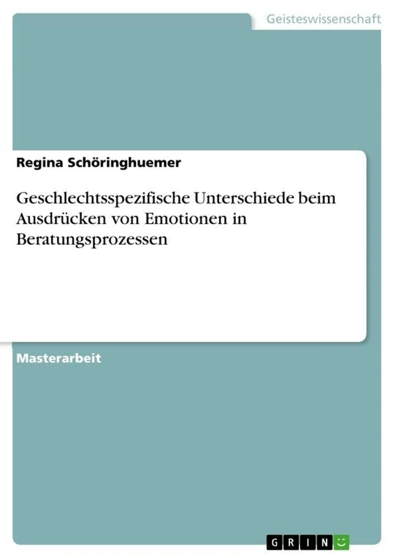 Geschlechtsspezifische Unterschiede beim Ausdrücken von Emotionen in Beratungsprozessen - Image 1