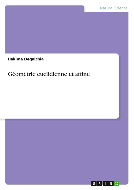 Géométrie euclidienne et affine