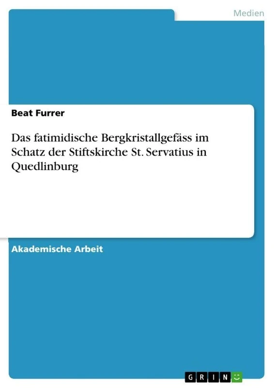 Das fatimidische Bergkristallgefäss im Schatz der Stiftskirche St. Servatius in Quedlinburg - Image 1