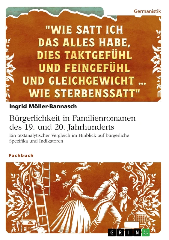 Bürgerlichkeit in Familienromanen des 19. und 20. Jahrhunderts: Ein textanalytischer Vergleich im Hinblick auf bürgerliche Spezifika und Indikatoren