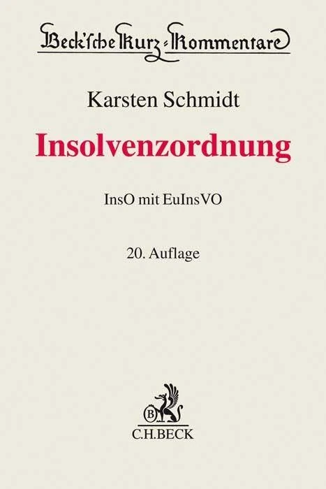 Insolvenzordnung: InsO mit EuInsVO