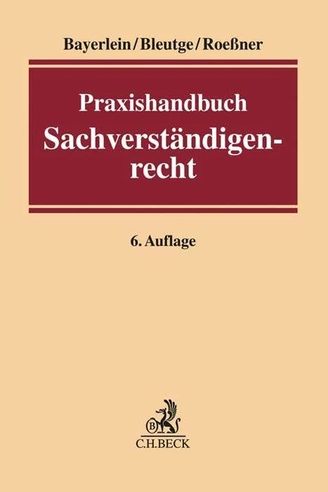 Beck C. H. Praxishandbuch Sachverstandigenrecht - Book