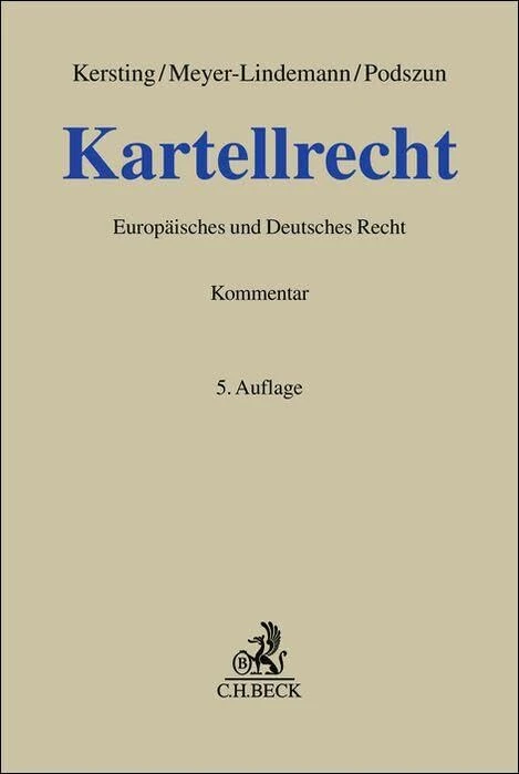 Kartellrecht: Kommentar zum Deutschen und Europäischen Kartellrecht - Image 1