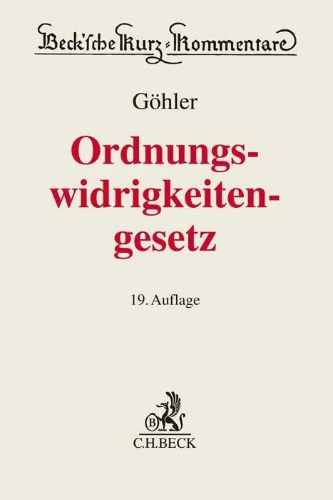 Gesetz über Ordnungswidrigkeiten. OWiG - Image 1