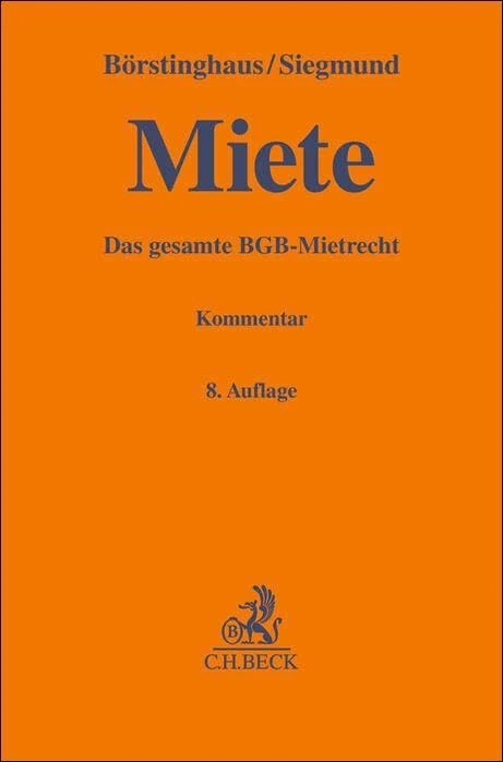 Miete: Das gesamte BGB-Mietrecht. Kommentar - Image 1