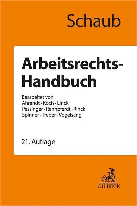 Arbeitsrechts-Handbuch: Systematische Darstellung und Nachschlagewerk für die Praxis - Image 1
