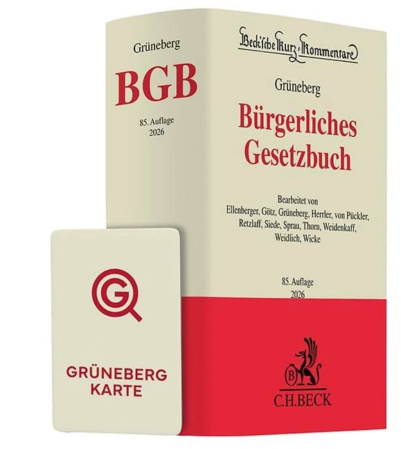 Grüneberg BGB Chat-Book 2026: Buch + KI-Anwendung FRAG DEN GRÜNEBERG - Image 1