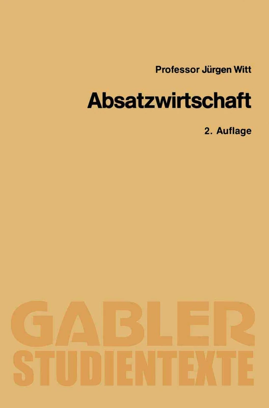 Absatzwirtschaft (Gabler-Studientexte)