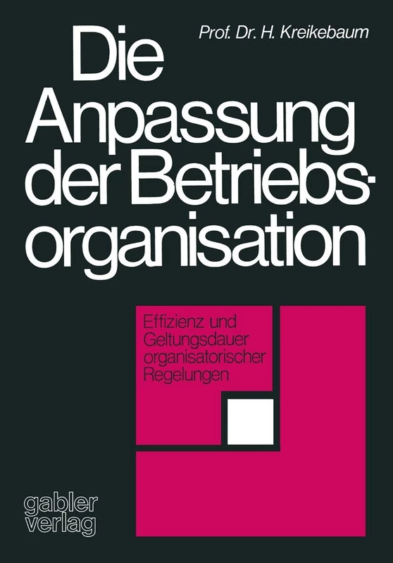 Die Anpassung der Betriebsorganisation: Effizienz und Geltungsdauer organisatorischer Regelungen