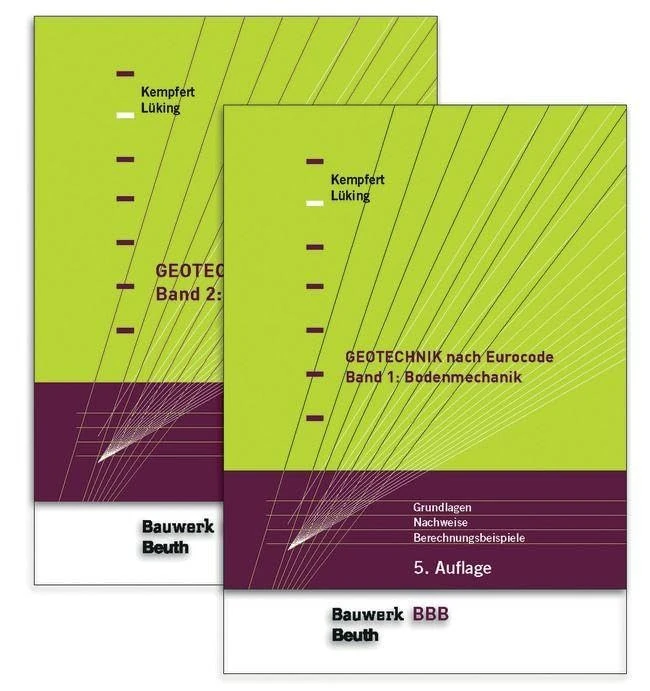 Paket Geotechnik nach Eurocode. 2 Bände: Band 1: Bodenmechanik + Band 2: Grundbau Bauwerk-Basis-Bibliothek